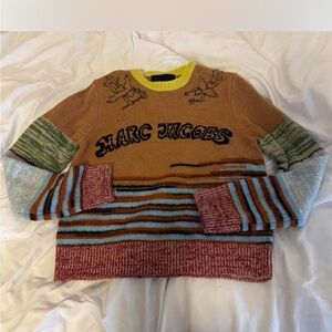 Marc Jacobs Colorful Striped Crewneck Sweater